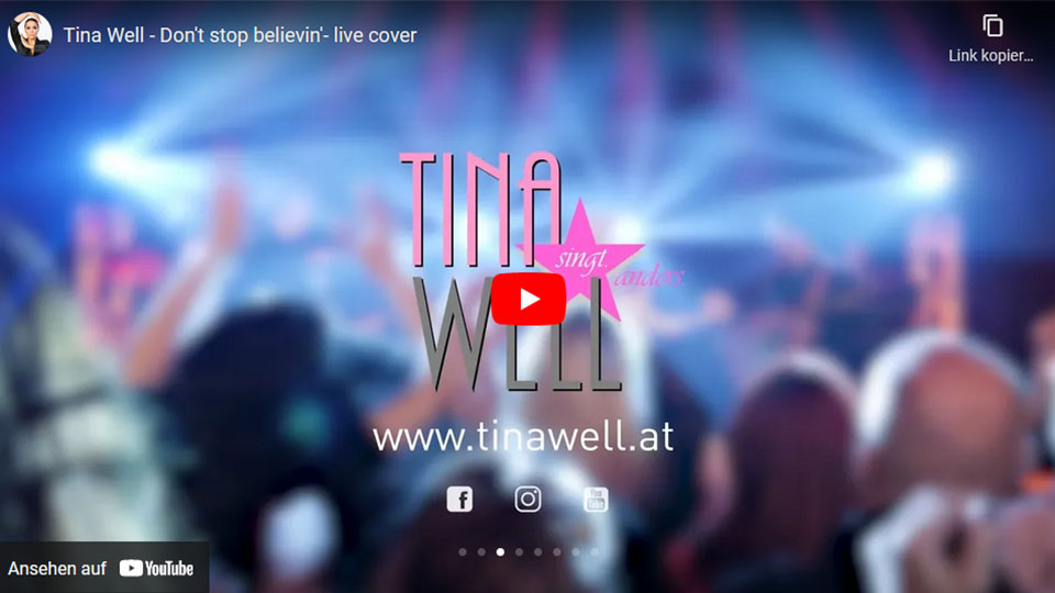 Tina Well - Don't stop believin'- live cover